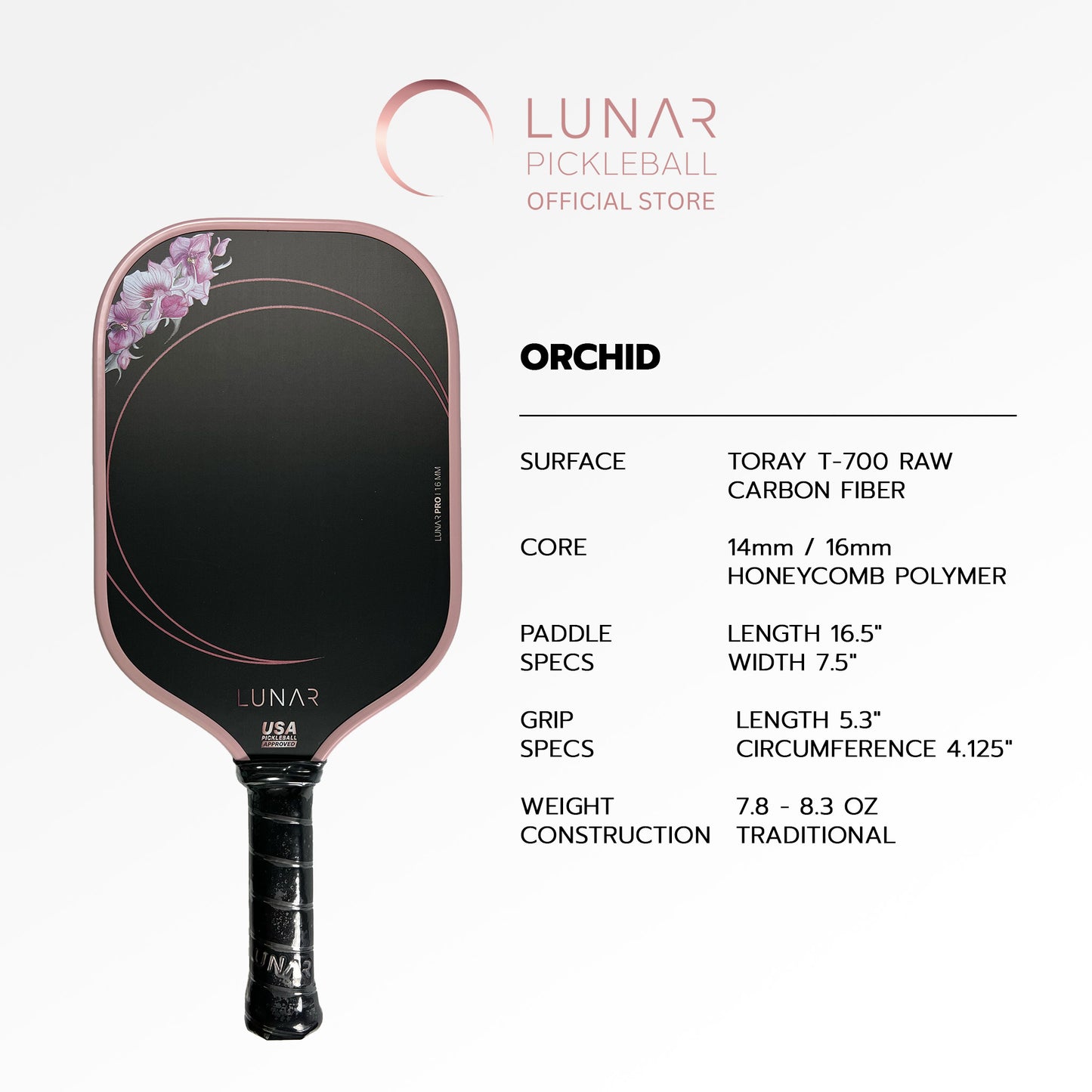 Lunar Pickleball Orchid Paddle