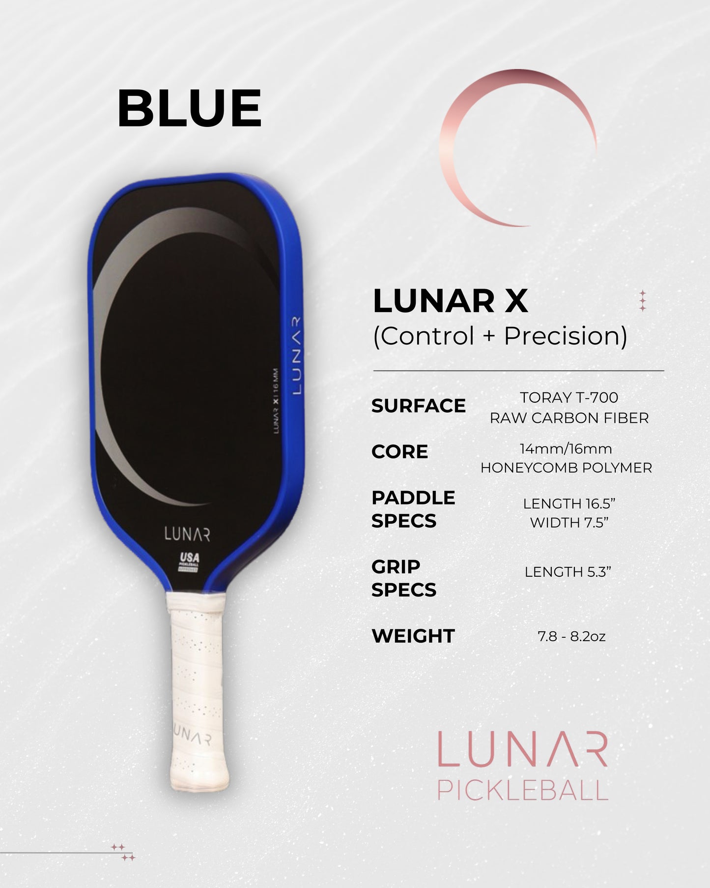 Lunar Pickleball X Control Paddle