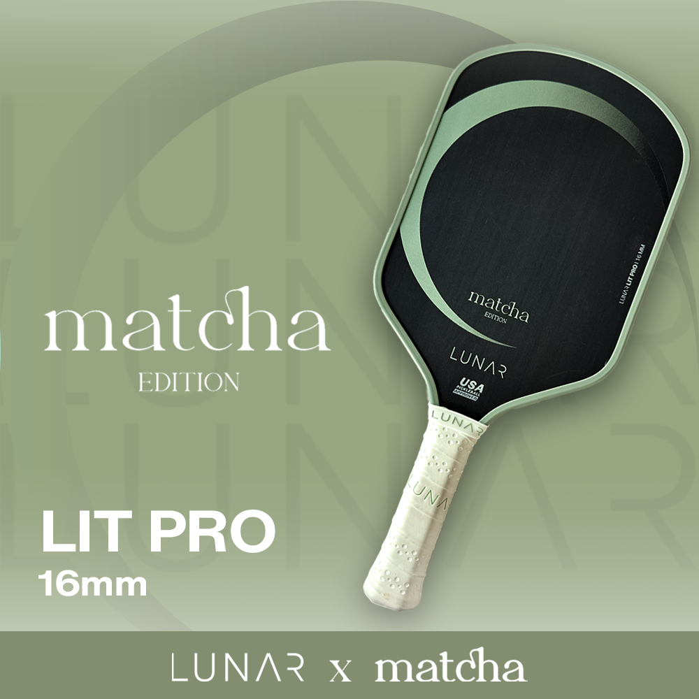 LUNAR LIT PRO Matcha Edition 16mm Pickleball Paddle